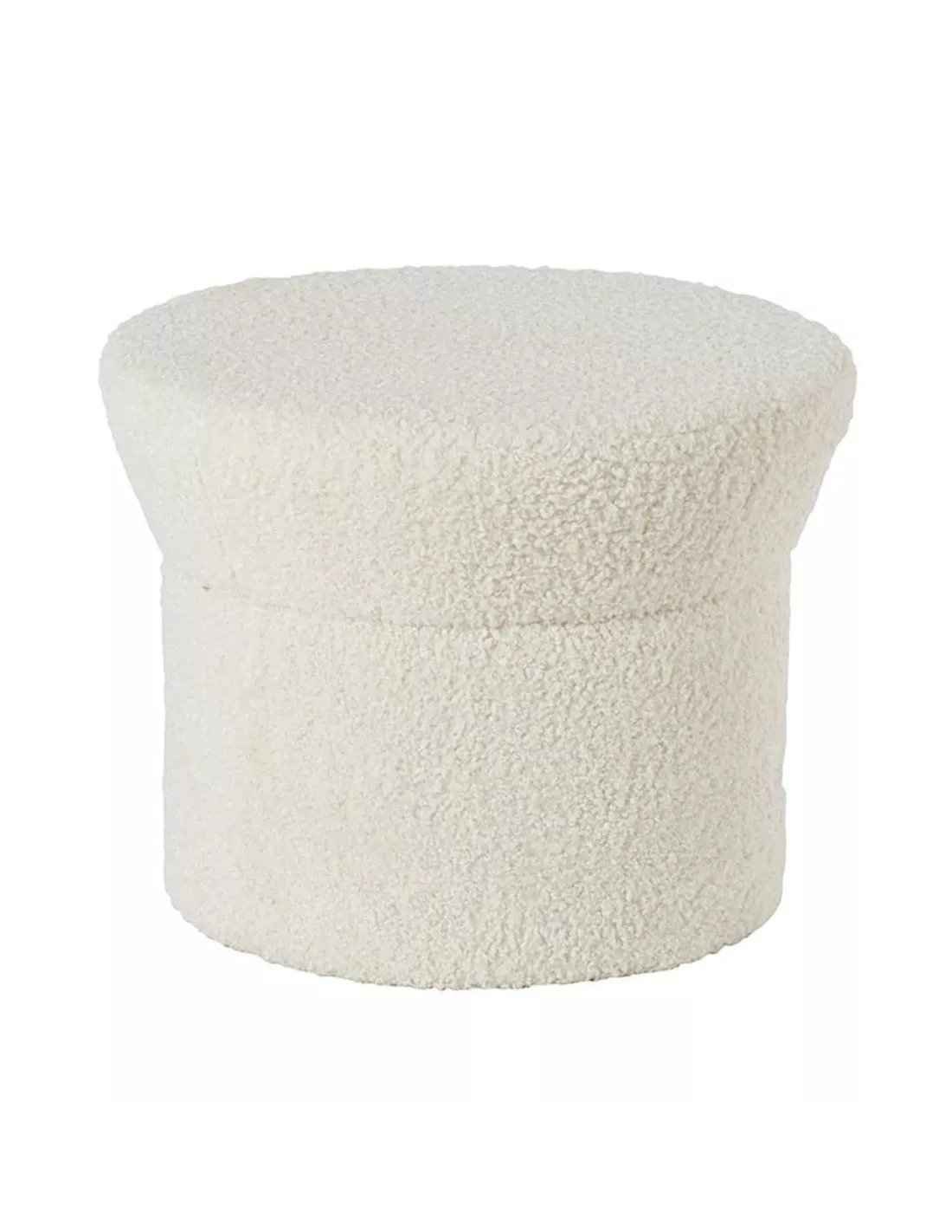 Pouf Alan Blanc Nacré Pouf Alan Blanc Nacré -Deco En Ligne Magasin pouf bouclettes blanc