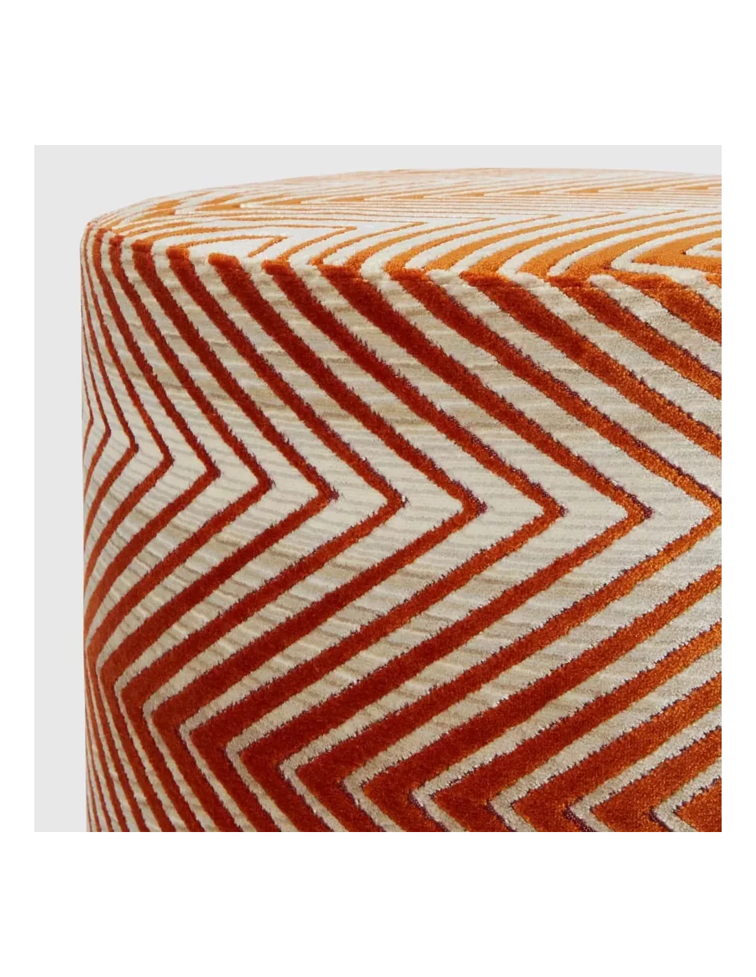 Pouf Ziggy 159 orange, Missoni Home Pouf Ziggy 159 Orange, Missoni Home -Deco En Ligne Magasin pouf ziggy 159 orange missoni home 1