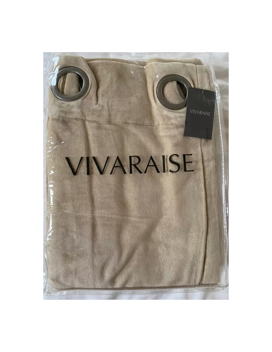 Rideau Velours Elise Beige, Vivaraise