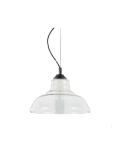 Suspension Bistrot Plate Transparente, Ideal Lux