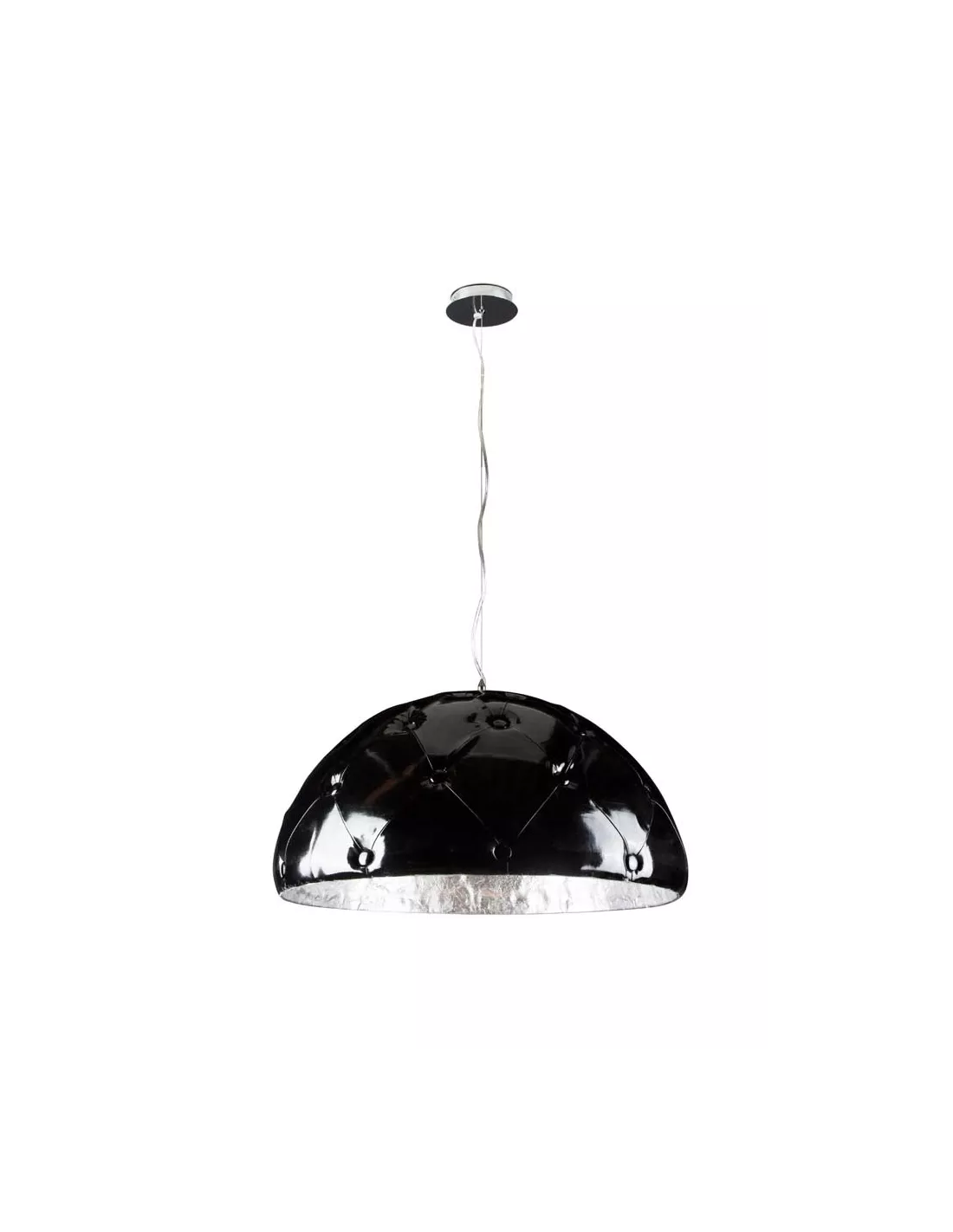 Suspension Chesterfield noire/argent, Linea Verdace Suspension Chesterfield Noire/argent, Linea Verdace -Deco En Ligne Magasin suspension chesterfield noire argent linea verdace