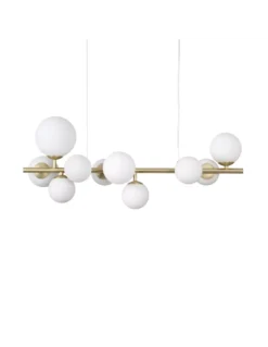 Suspension Perlage Dorée, Ideal Lux