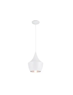 Suspension Tipi Blanc/argent Ø20, Linea Verdace