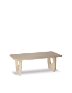 Table Basse Artisanale Mosca Naturel En Bois 130cm -Deco En Ligne Magasin table basse artisanale beige clair en bois 130cm 2