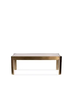 Table Basse Levanzo Bronze Et Verre Fumé 102x62cm -Deco En Ligne Magasin table basse bronze et verre fume 102x62cm 2