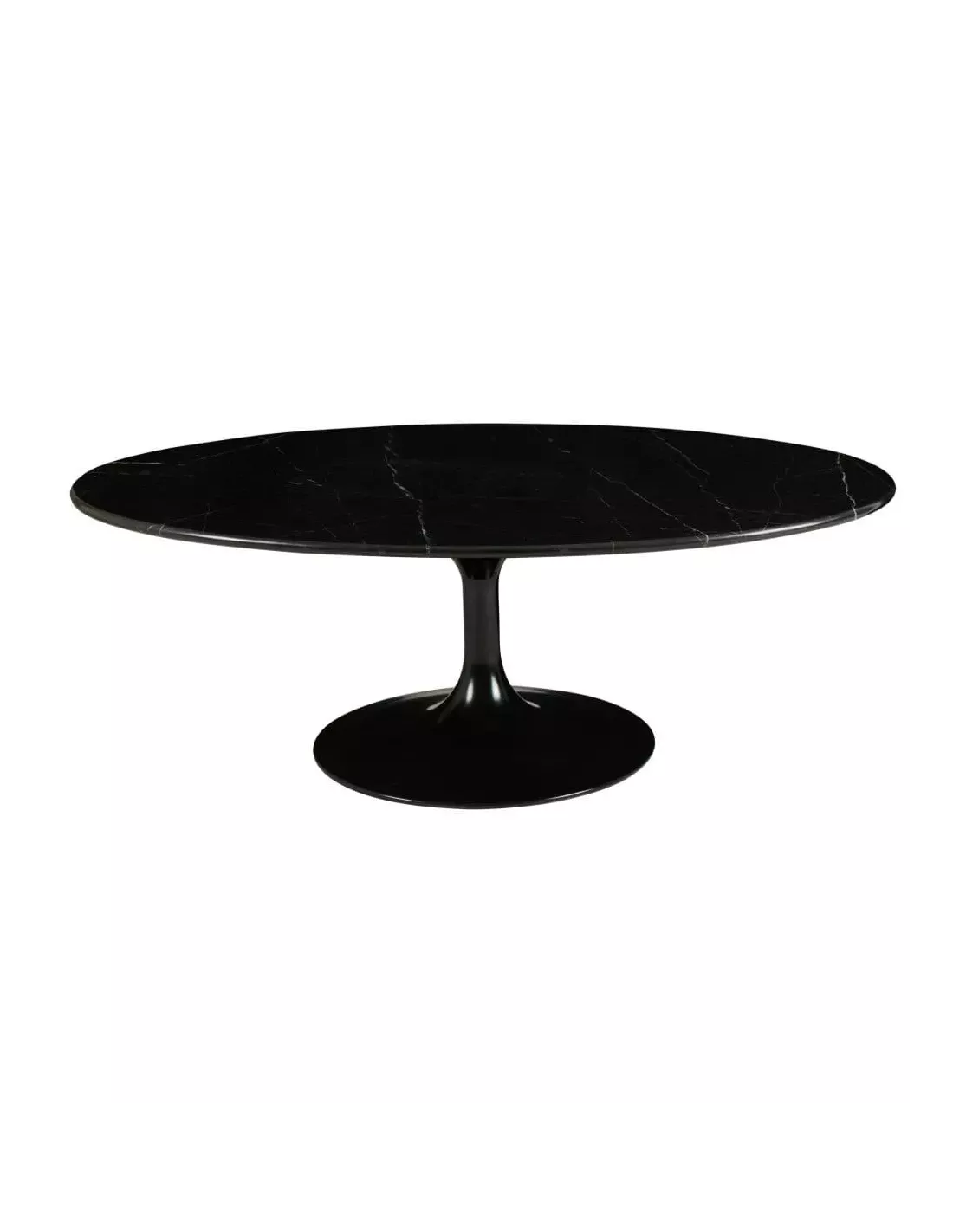 Table basse ovale noire en marbre Marbella 120cm Table Basse Ovale Noire En Marbre Marbella 120cm -Deco En Ligne Magasin table basse ovale noire en marbre 120cm 1
