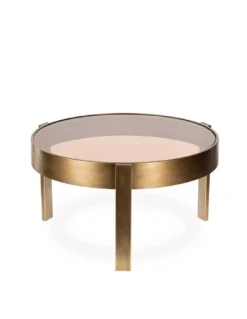 Table Basse Ronde Levanzo Bronze Ø77cm