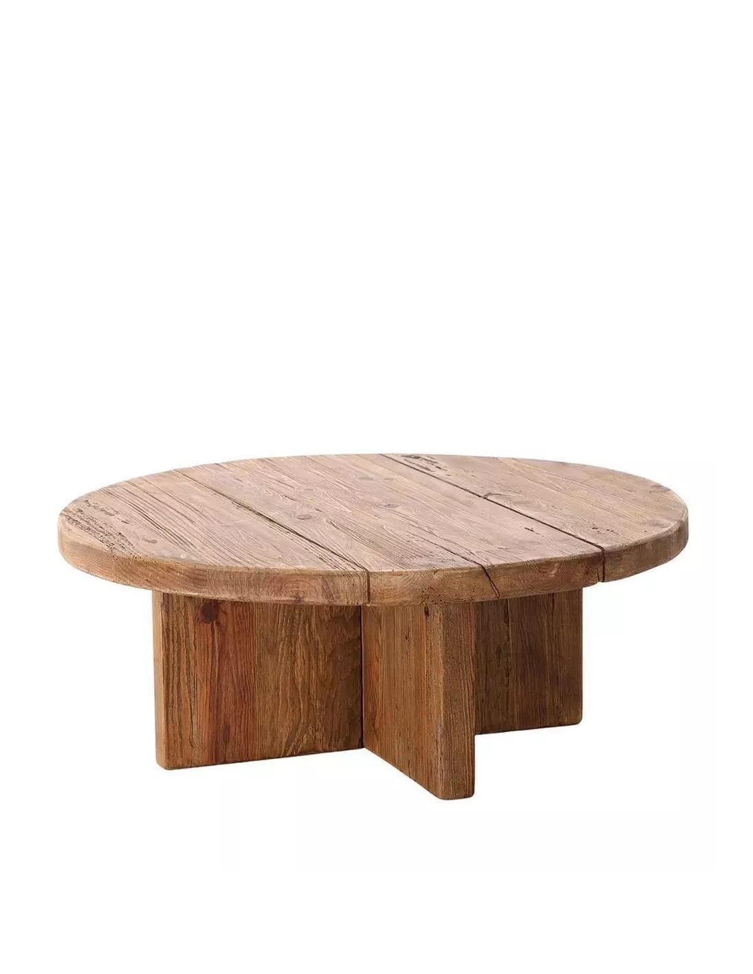 Table basse ronde en pin recyclé Ø90 Romont Table Basse Ronde En Pin Recyclé Ø90 Romont -Deco En Ligne Magasin table basse ronde en pin recycle o90