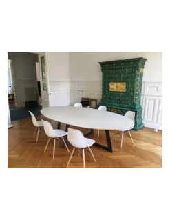 Table De Salle à Manger Céramique Carat Blanc Mat