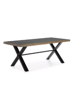 Table Repas Ciment/bois, Thai Natura