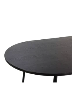 Table Ovale Noire En Frêne, Thai Natura 3 Table Ovale Noire En Frêne, Thai Natura -Deco En Ligne Magasin table repas frene noir thai natura 3