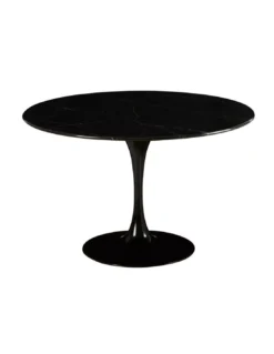 Table Marbre Ronde Noire Marbella D120