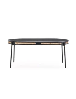 Table Repas Ovale Noire Sienne 180cm, Thai Natura 2 Table Repas Ovale Noire Sienne 180cm, Thai Natura -Deco En Ligne Magasin table repas ovale noire sienne 180cm thai natura 2