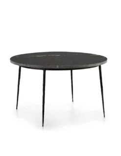 Table Ronde Noire En Marbre, Thai Natura