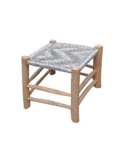 Tabouret Sahara Argent, The Rug Republic