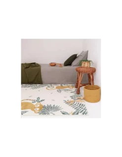 Tapis Enfant Monkey Paradise Miel, Nattiot -Deco En Ligne Magasin tapis enfant monkey paradise miel nattiot 2