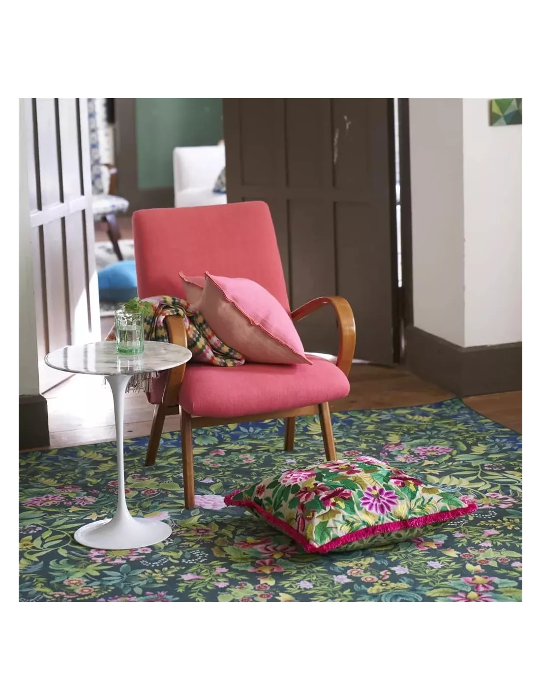 Tapis Ikebana Damask Emerald, Designers Guild Tapis Ikebana Damask Emerald, Designers Guild -Deco En Ligne Magasin tapis ikebana damask emerald designers guild 2