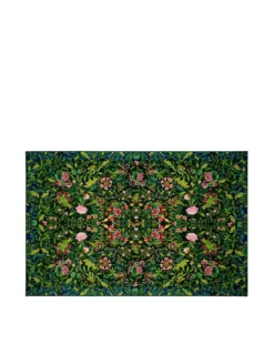 Tapis Ikebana Damask Emerald, Designers Guild