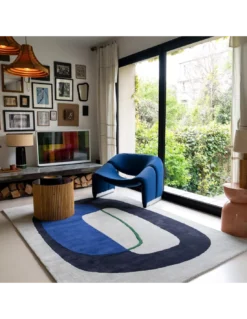 Tapis Inclusion Bleu électrique, Edito 2 Tapis Inclusion Bleu électrique, Edito -Deco En Ligne Magasin tapis inclusion bleu electrique edito 2