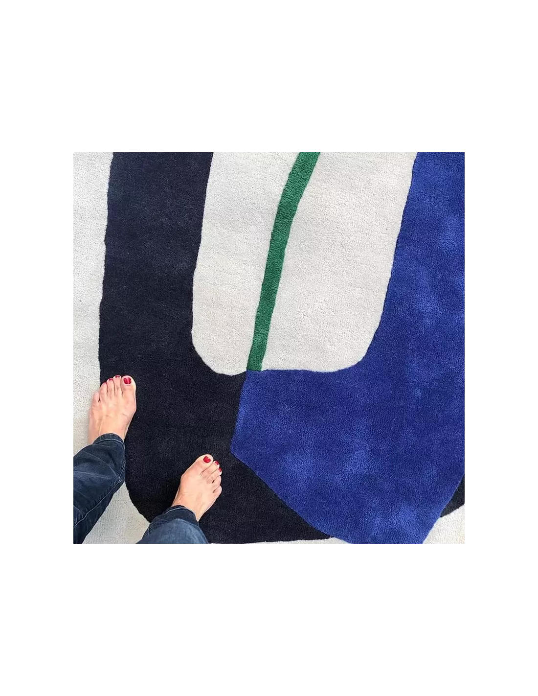 Tapis Inclusion bleu électrique, Edito Tapis Inclusion Bleu électrique, Edito -Deco En Ligne Magasin tapis inclusion bleu electrique edito 3