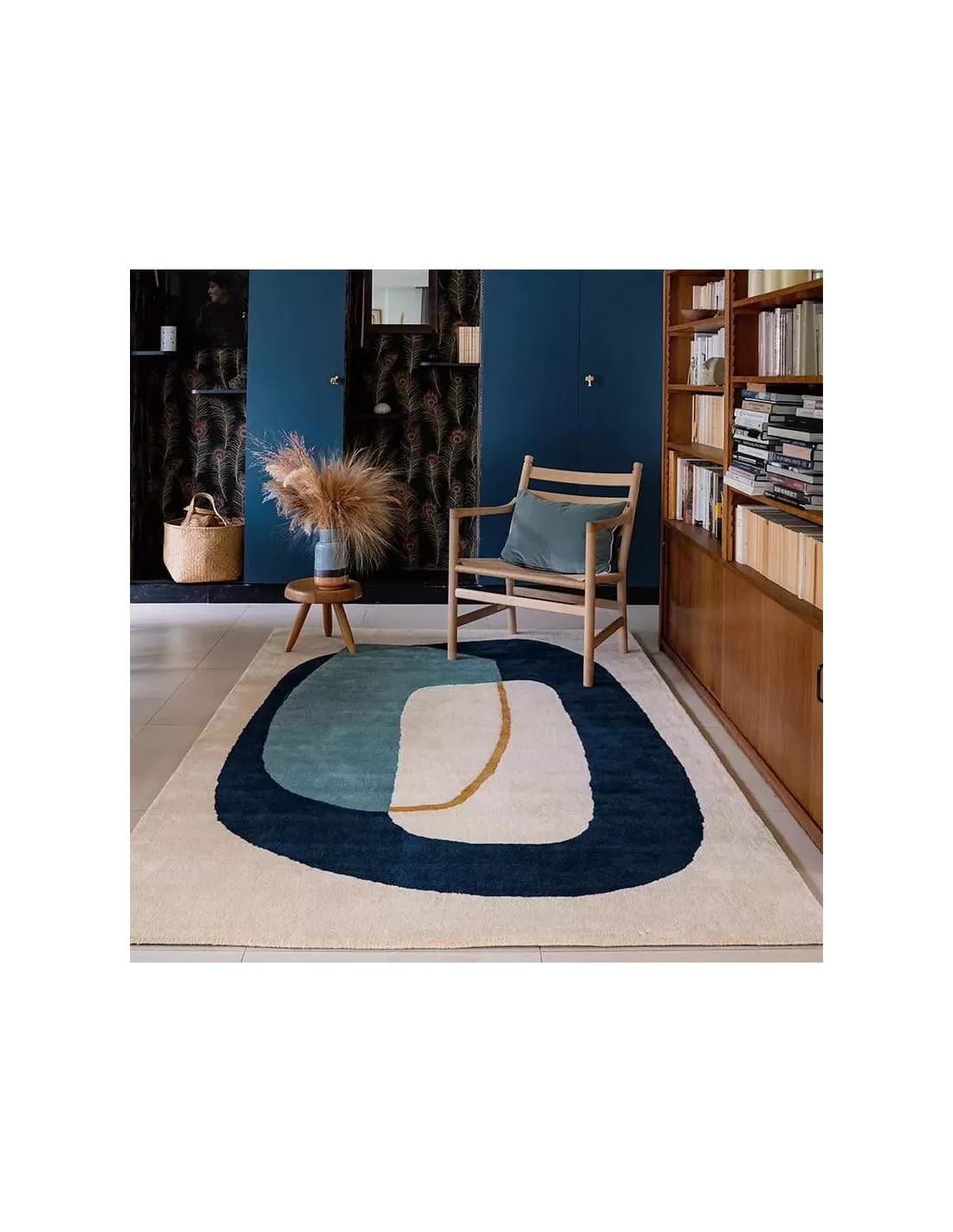 Tapis Inclusion bleu orage, Edito Tapis Inclusion Bleu Orage, Edito -Deco En Ligne Magasin tapis inclusion bleu orage edito 1