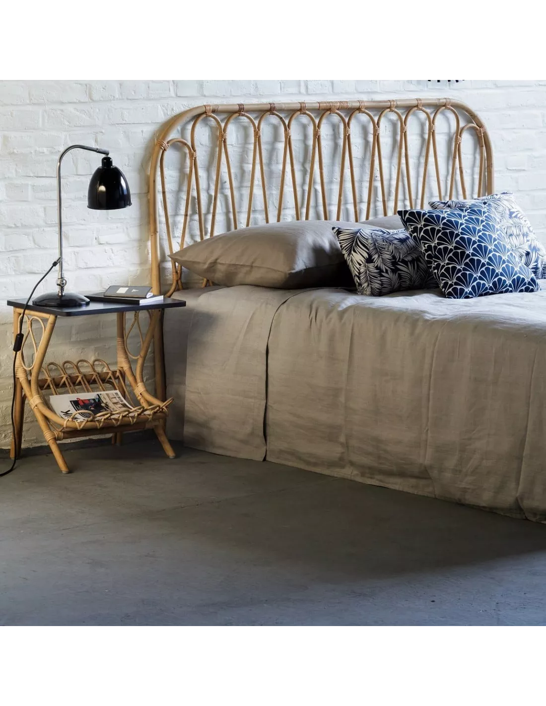 Tête de lit rotin 160 vintage Volutes, KOK Maison Tête De Lit Rotin 160 Vintage Volutes, KOK Maison -Deco En Ligne Magasin tete de lit rotin 160 vintage volutes kok maison 1