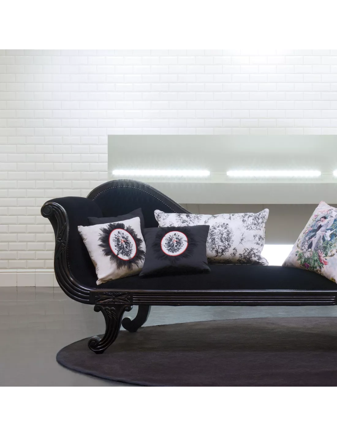 Tissu Angelots noir Jean Paul Gaultier Tissu Angelots Noir Jean Paul Gaultier -Deco En Ligne Magasin tissu angelots noir jean paul gaultier 2