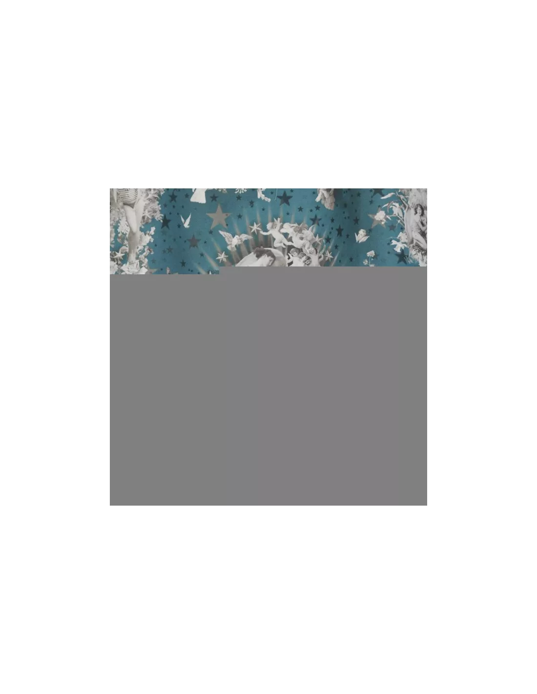 Tissu Angelots pétrole Jean Paul Gaultier Tissu Angelots Pétrole Jean Paul Gaultier -Deco En Ligne Magasin tissu angelots petrole jean paul gaultier 2