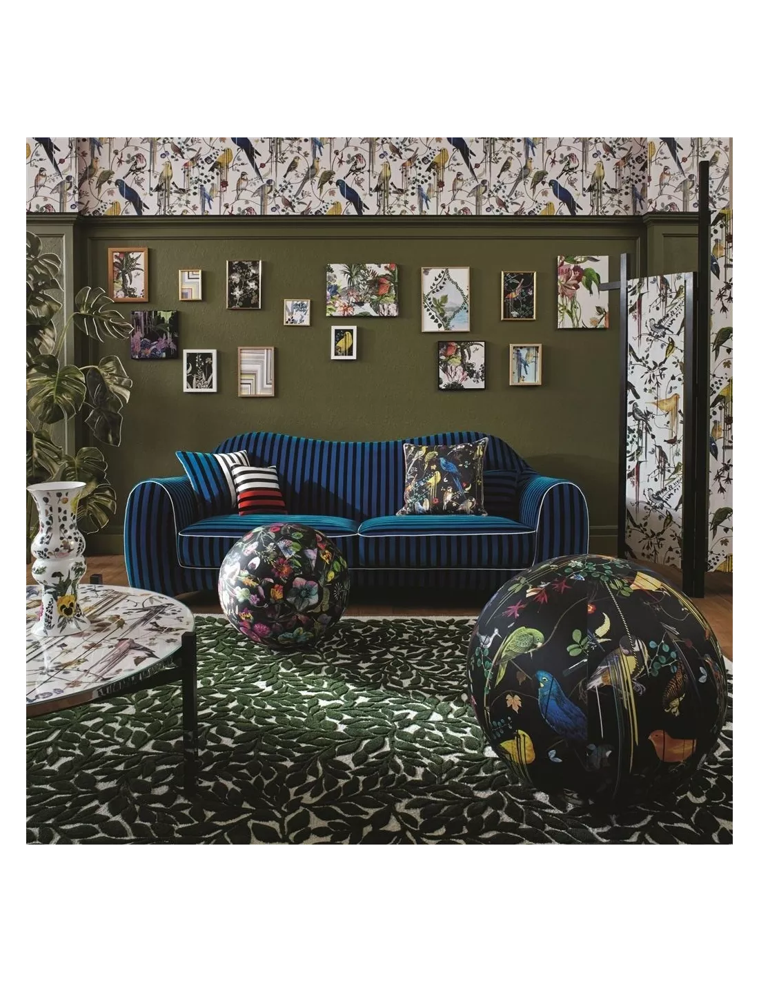 Tissu Birds Sinfonia Crepuscule, Christian Lacroix Tissu Birds Sinfonia Crepuscule, Christian Lacroix -Deco En Ligne Magasin tissu birds sinfonia crepuscule christian lacroix 2