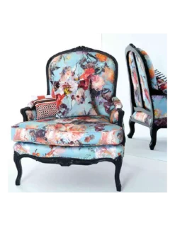 Tissu Botanique Bleuet, Jean Paul Gaultier -Deco En Ligne Magasin tissu botanique bleuet jean paul gaultier 2