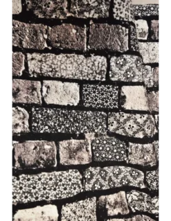 Tissu Folk Graphite Jean Paul Gaultier