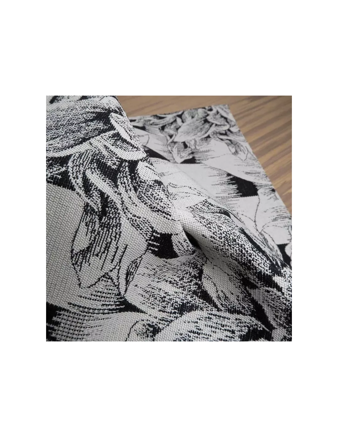 Tissu Hana Kasuri Noir, K3 design by Kenzo Takada Tissu Hana Kasuri Noir, K3 Design By Kenzo Takada -Deco En Ligne Magasin tissu hana kasuri noir k3 design by kenzo takada 1