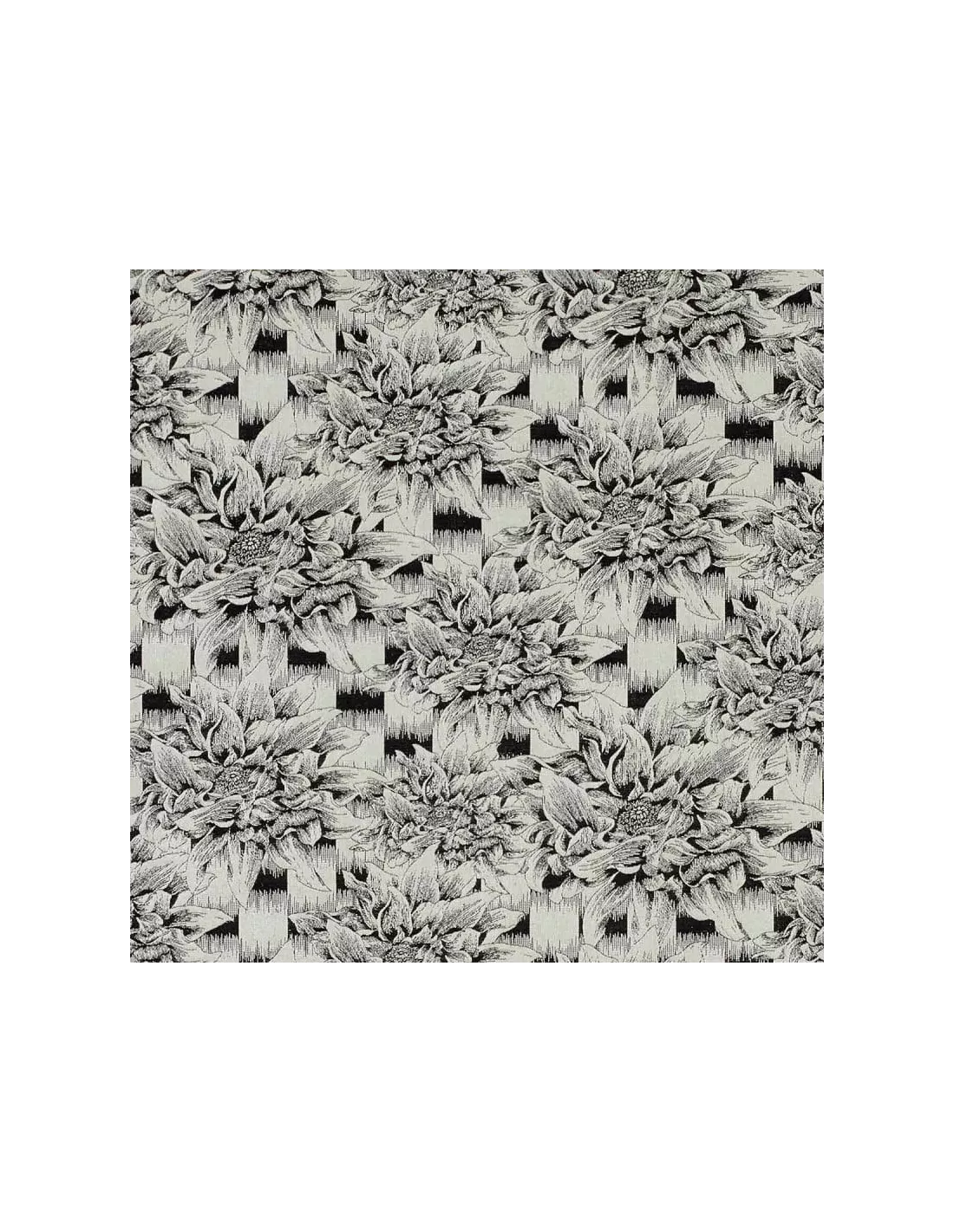 Tissu Hana Kasuri Noir, K3 design by Kenzo Takada Tissu Hana Kasuri Noir, K3 Design By Kenzo Takada -Deco En Ligne Magasin tissu hana kasuri noir k3 design by kenzo takada