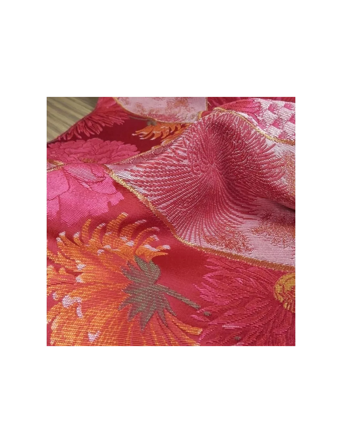 Tissu Hanatsugi Maiko fuschia, K3 design by Kenzo Takada Tissu Hanatsugi Maiko Fuschia, K3 Design By Kenzo Takada -Deco En Ligne Magasin tissu hanatsugi maiko fuschia k3 design by kenzo takada 3