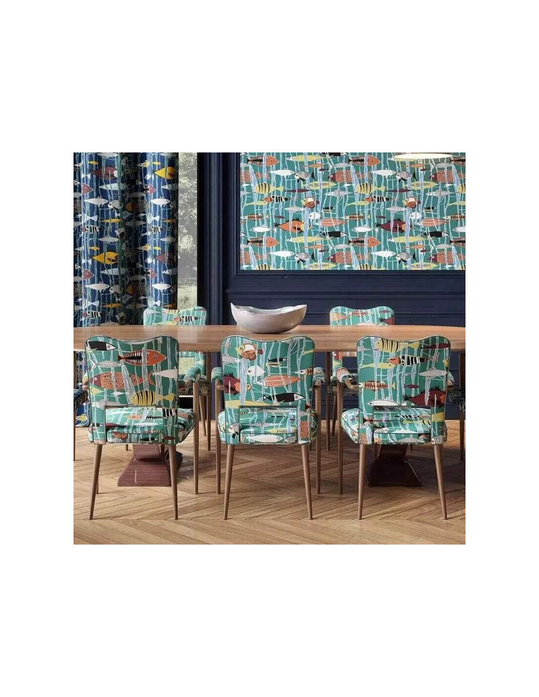 Tissu Lagon Azur, Lelievre Tissu Lagon Azur, Lelievre -Deco En Ligne Magasin tissu lagon azur lelievre 1