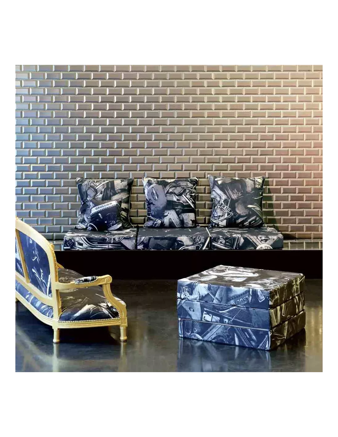 Tissu Le Mâle Noir, Jean Paul Gaultier Tissu Le Mâle Noir, Jean Paul Gaultier -Deco En Ligne Magasin tissu le male noir jean paul gaultier 2