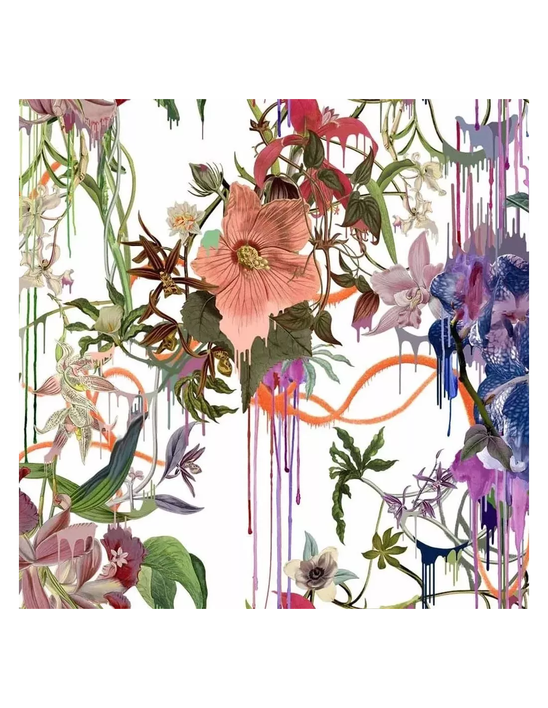 Tissu Orchids Fantasia, Christian Lacroix Tissu Orchids Fantasia, Christian Lacroix -Deco En Ligne Magasin tissu orchids fantasia christian