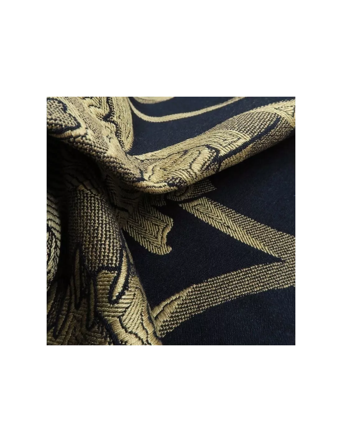 Tissu Pivoine noir/doré, K3 design by Kenzo Takada Tissu Pivoine Noir/doré, K3 Design By Kenzo Takada -Deco En Ligne Magasin tissu pivoine noirdore k3 design by kenzo takada 2