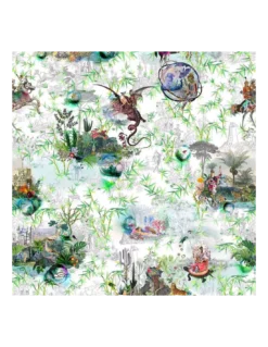Tissu Reveries Vert Buis, Christian Lacroix