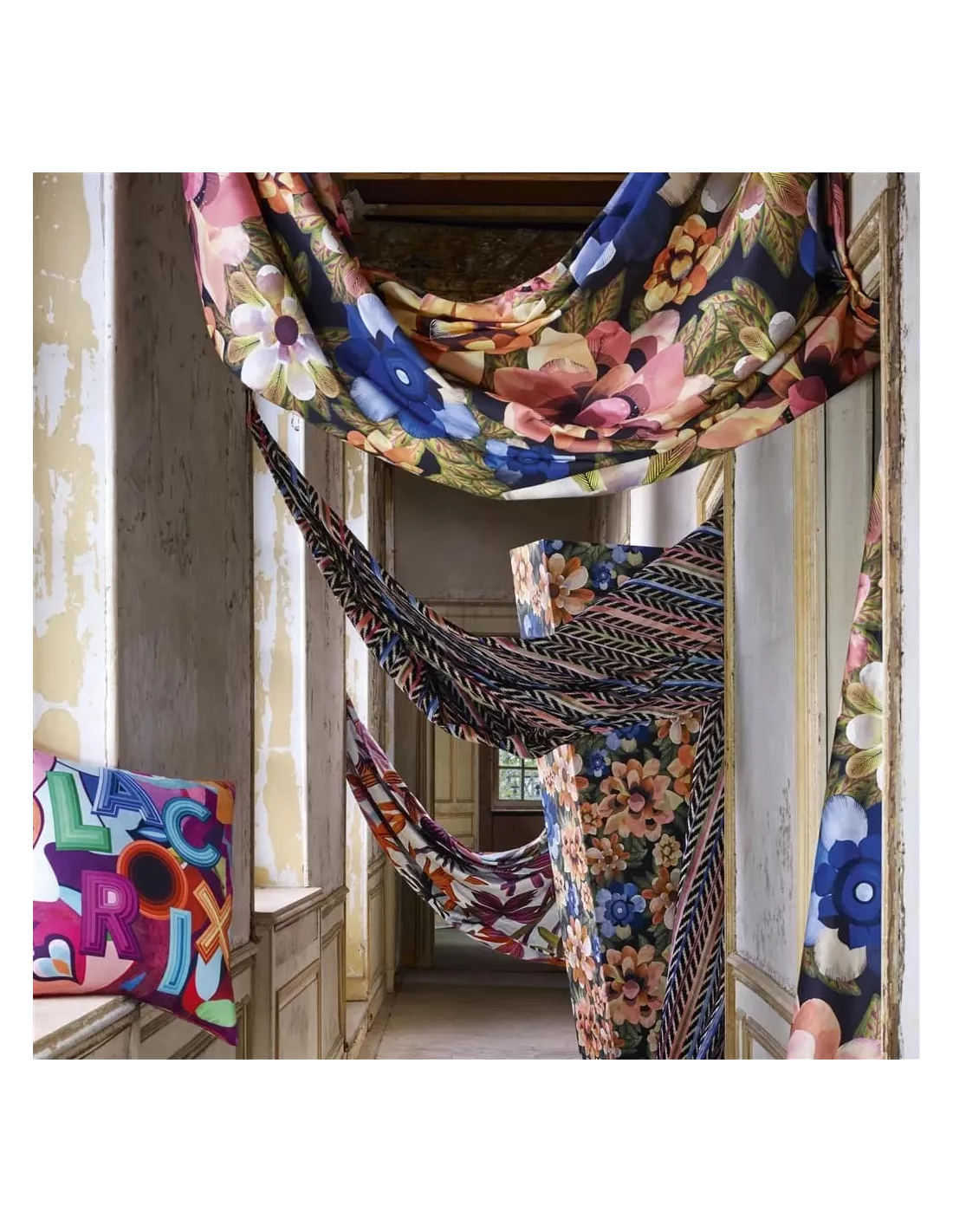 Tissu Vallarta Peche, Christian Lacroix Tissu Vallarta Peche, Christian Lacroix -Deco En Ligne Magasin tissu vallarta peche christian lacroix 1